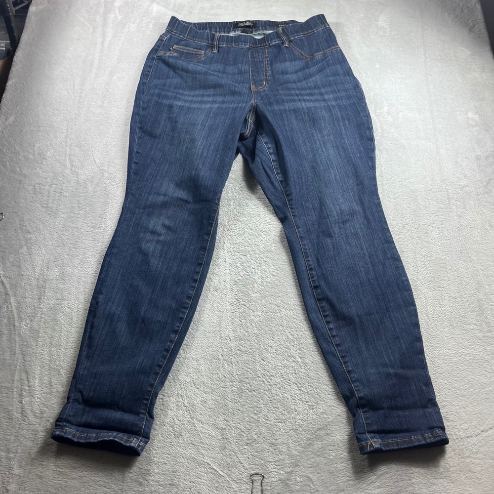 Judy Blue Los Angeles Slim Fit Pull On Jeans 16W Dark Wash High Rise JB88750DK